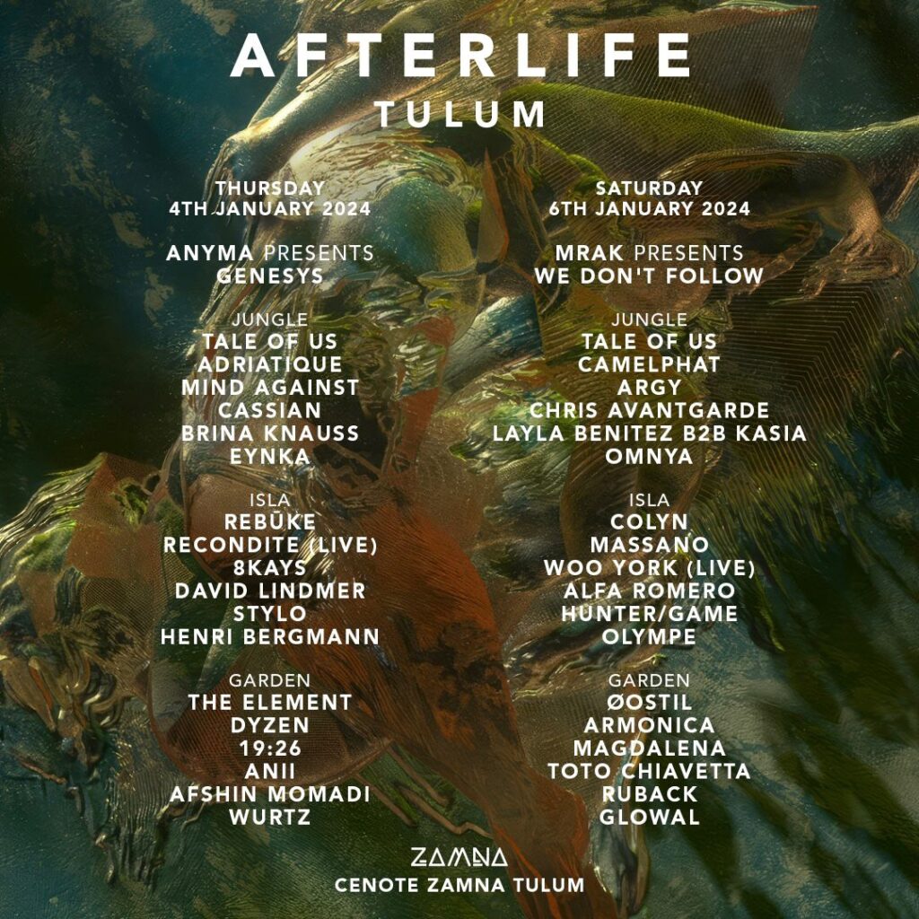 Tale Of Us Announce Afterlife Mexico Debut, Taking Place At Tulum's  Breathtaking Cenote