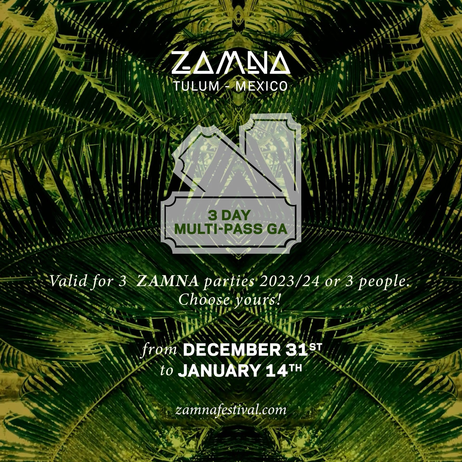 After Gathering More Than 80 000 Attendees Zamna Tulum Returns With   Multi Pass General Early Bird 